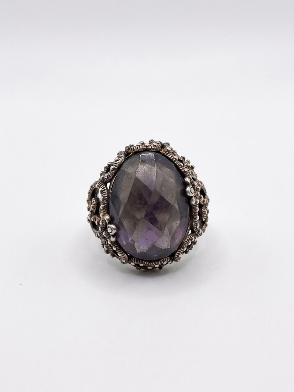 Barse Sterling silver topaz ring